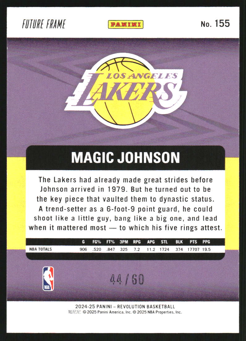 2024-25 Panini Revolution Future Frame #155 Magic Johnson LGD