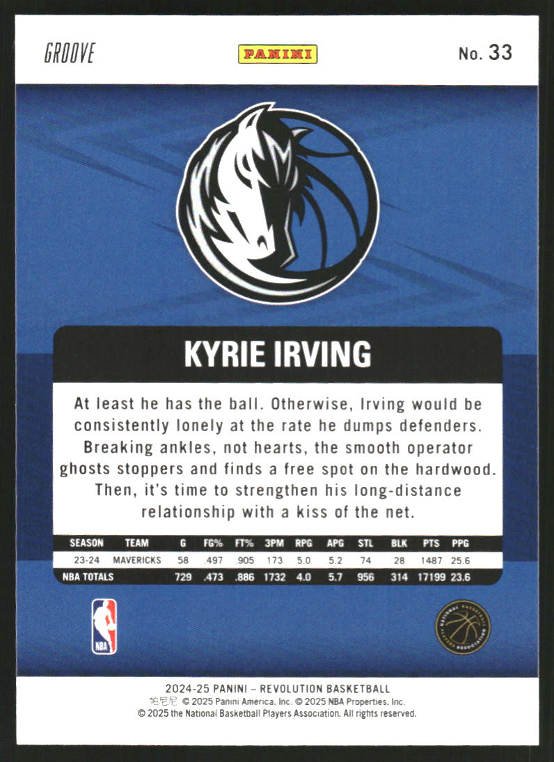 2024-25 Panini Revolution Groove #33 Kyrie Irving