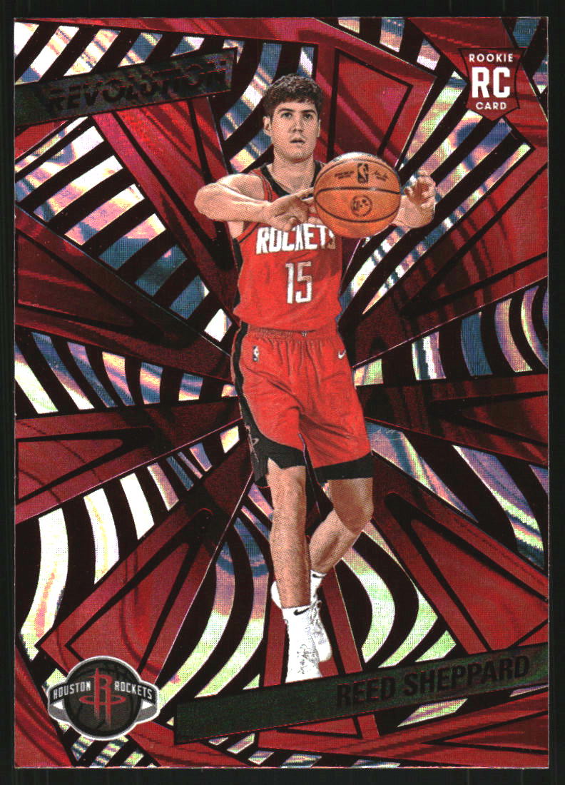 2024 Panini Revolution Basketball Red Swirl Reed Sheppard #145
