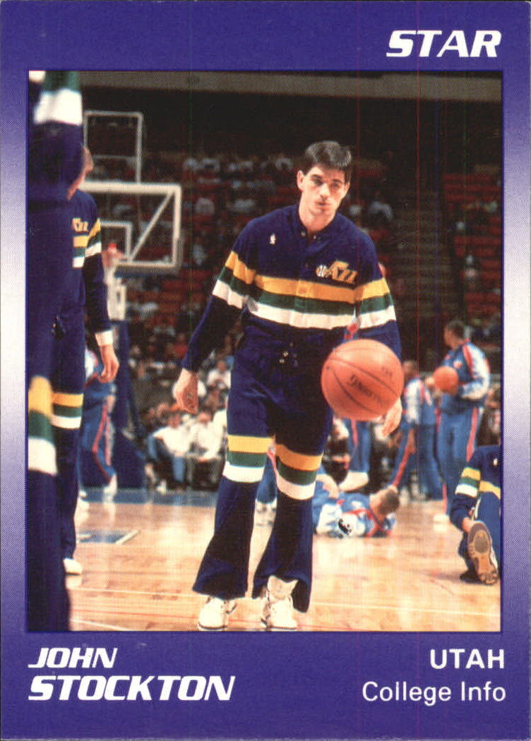 1990 Star John Stockton #5 John Stockton/College Info