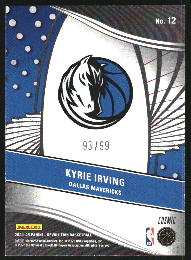 2024-25 Panini Revolution Supernova Cosmic #12 Kyrie Irving /99