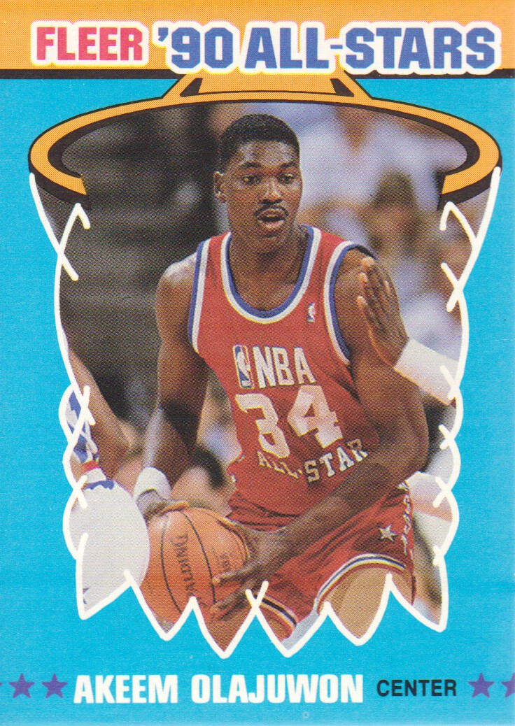 1990-91 Fleer All-Stars #3 Hakeem Olajuwon
