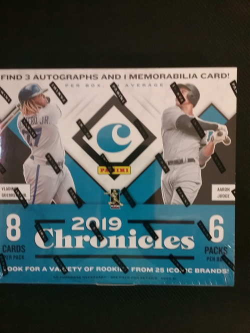 2019 Panini CHRONICLES Baseball HOBBY Box