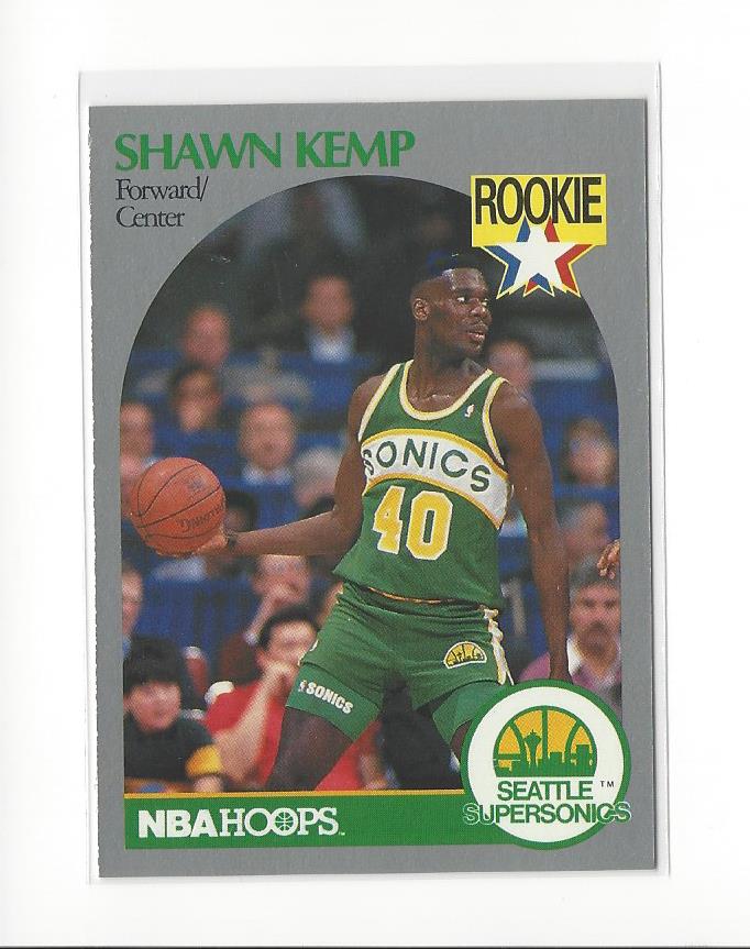 1990-91 Hoops #279 Shawn Kemp RC