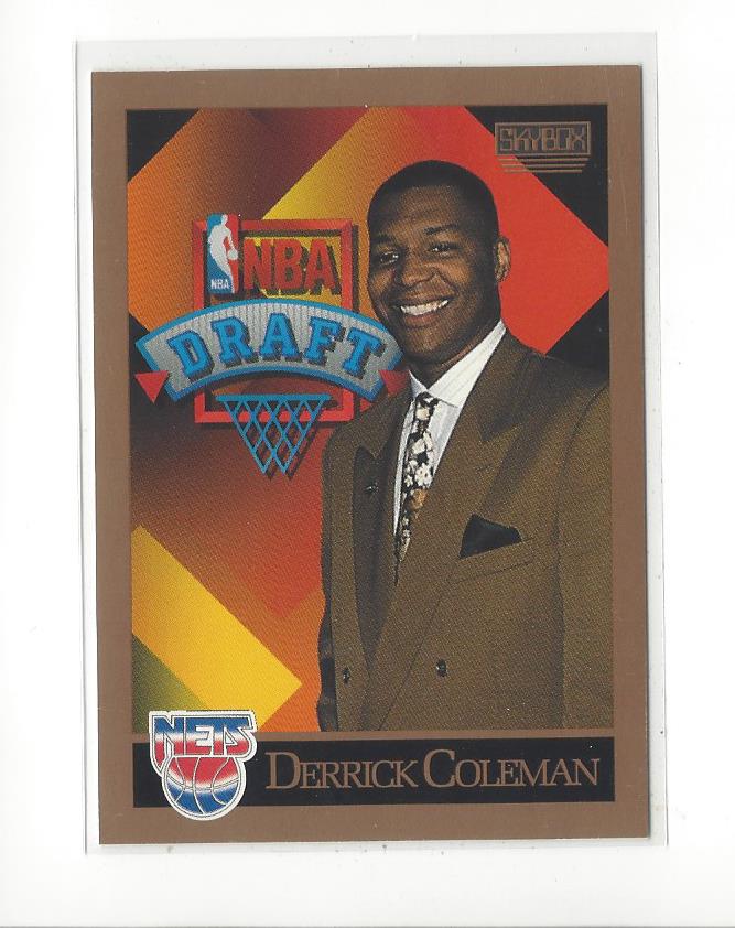 1990-91 SkyBox #362 Derrick Coleman RC