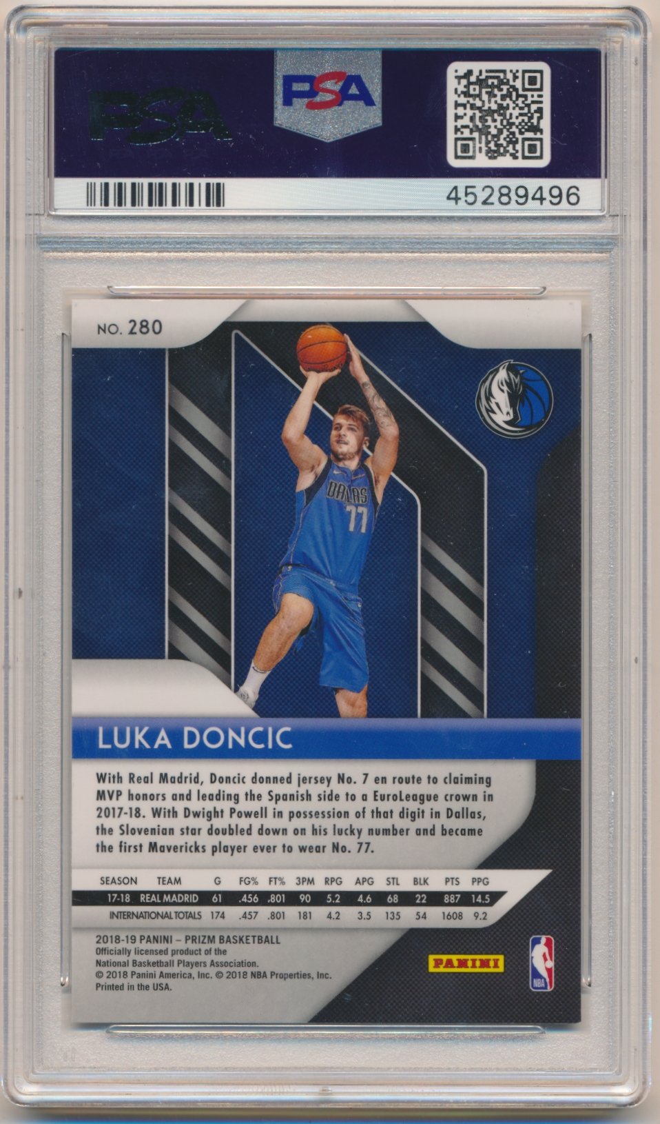 PANINI prizm DONCIC NBA ルーキー PSA9 大人気 【公式通販】