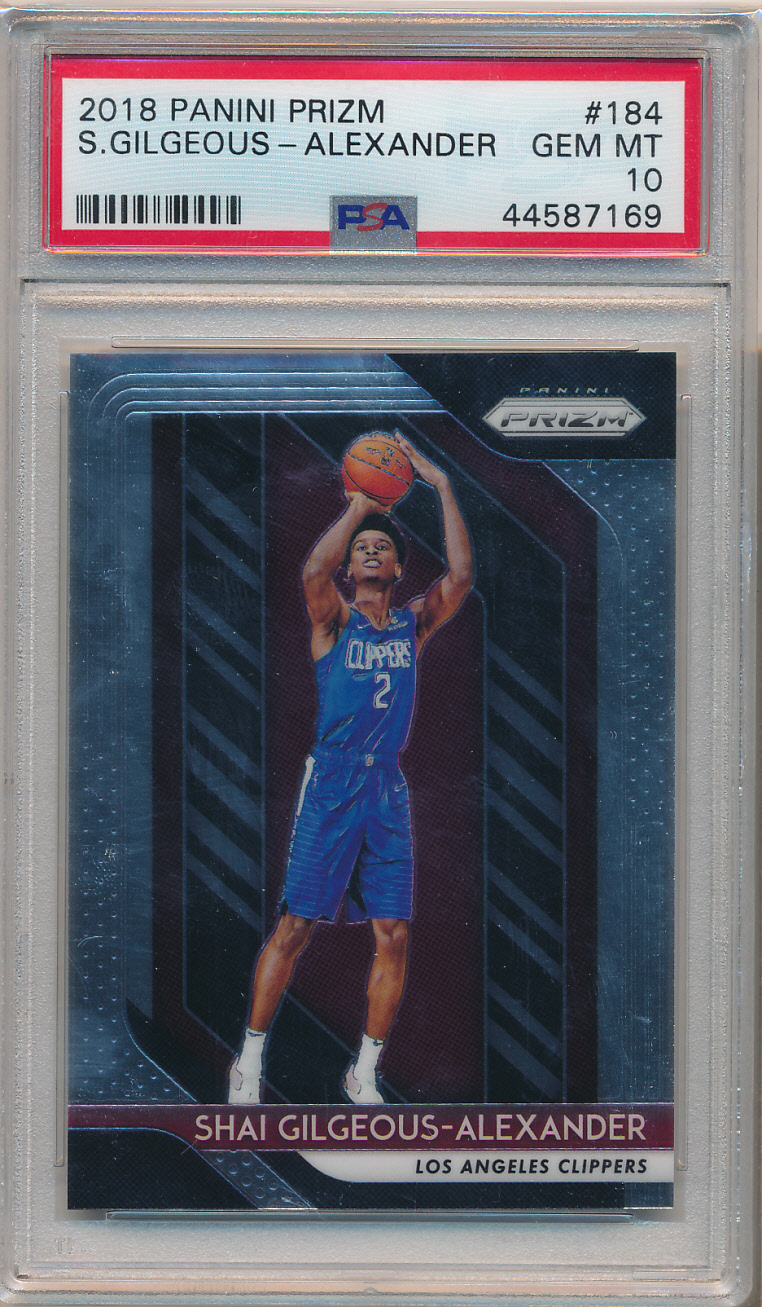 2018-19 Panini Prizm #184 Shai Gilgeous-Alexander Rookie PSA 10