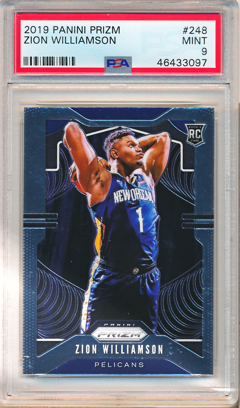 2019-20 Panini Prizm #248 Zion Williamson Rookie PSA 9 Z28667