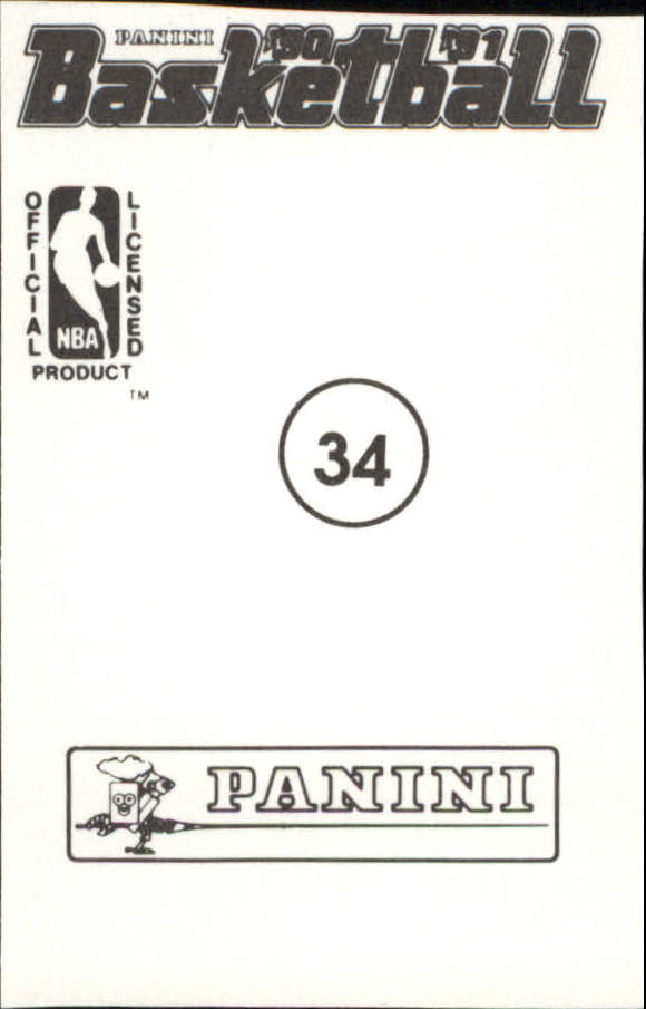 1990-91 Panini Stickers #34 Ron Harper back image