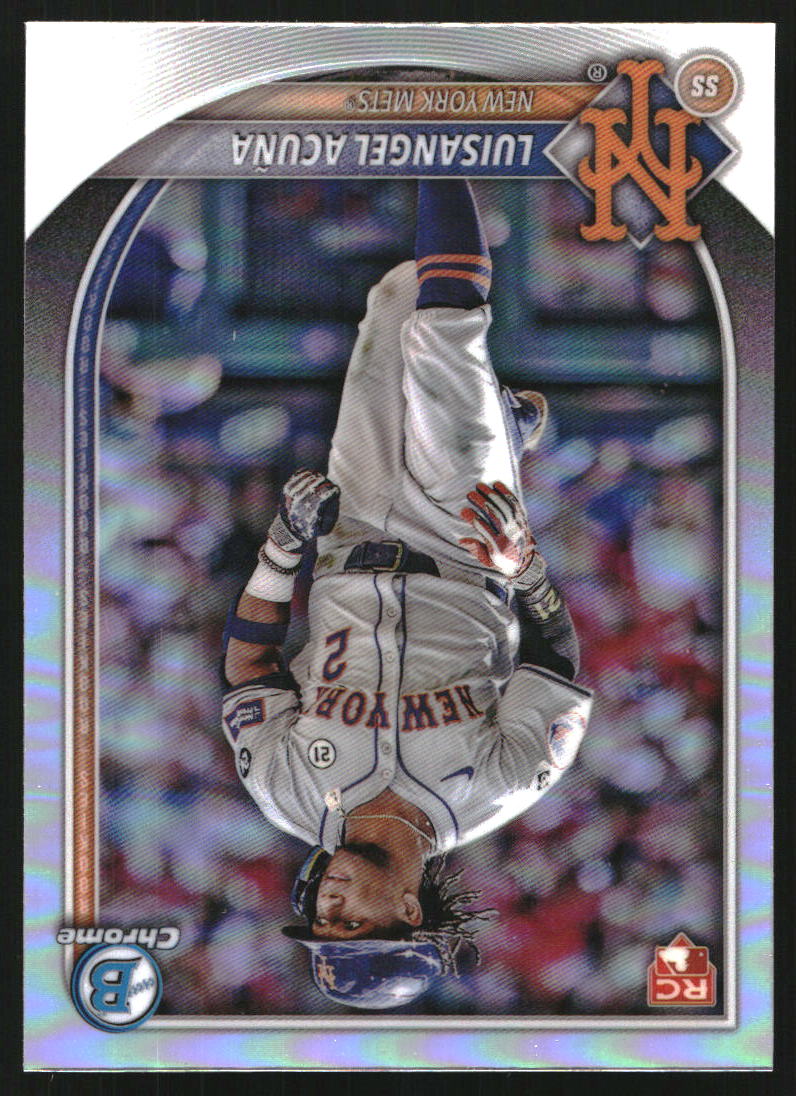 2025 Bowman Chrome Red Rookie Logo #83 Luisangel Acuna