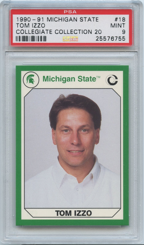 1990-91 Michigan State Collegiate Collection 20 #18 Tom Izzo CO