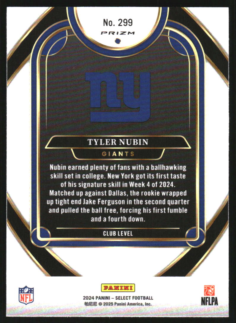 2024 Select Prizm Black and Red Shock #299 Tyler Nubin