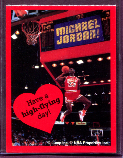 1991 Cleo Michael Jordan Valentines #2 Have a high-flying