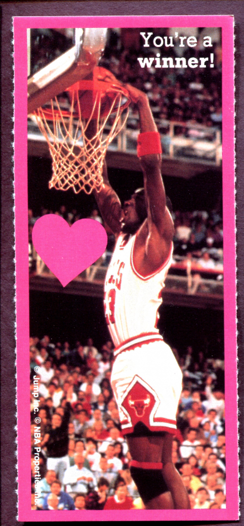 1991 Cleo Michael Jordan Valentines #9 You're a winner