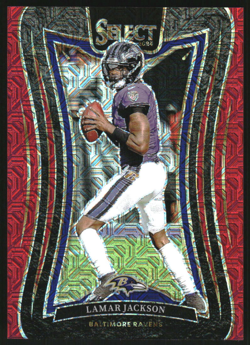 2024 Select Prizm Red #386 Lamar Jackson /49