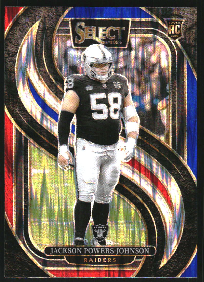 2024 Select Prizm Red and Blue Shock #148 Jackson Powers-Johnson