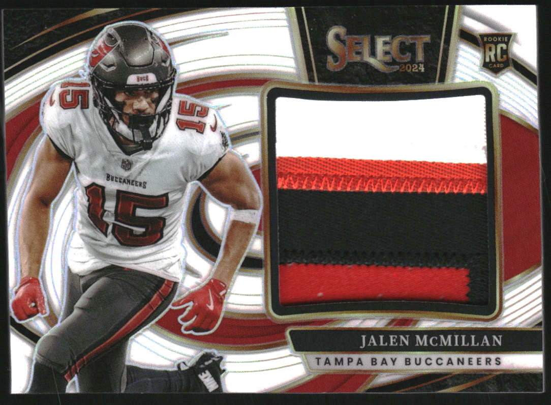 2024 Select Jumbo Rookie Swatch Prizm White #14 Jalen McMillan Jersey /75