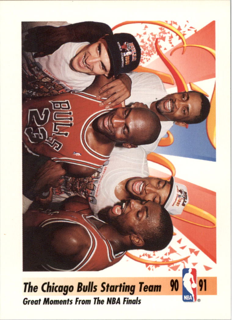 1991-92 SkyBox #337 Bulls Starting Five/Great Moments from/the NBA Finals
