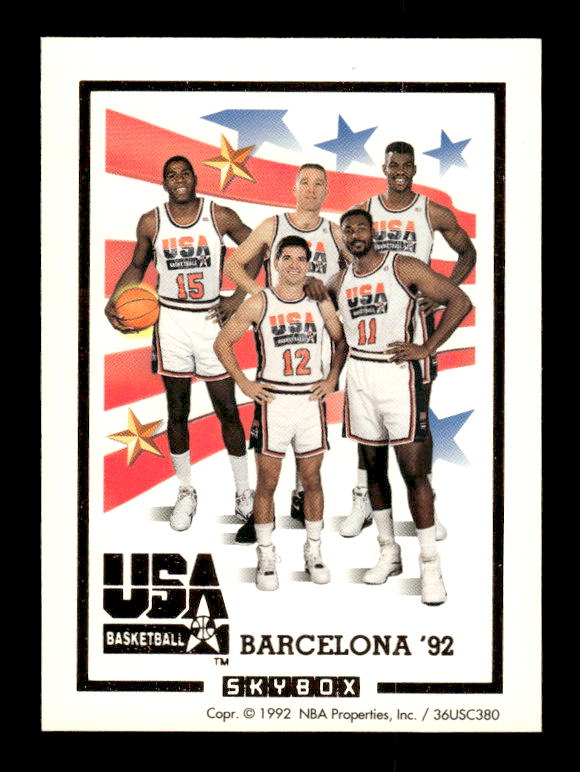 1991-92 SkyBox #NNO Team USA Card back image