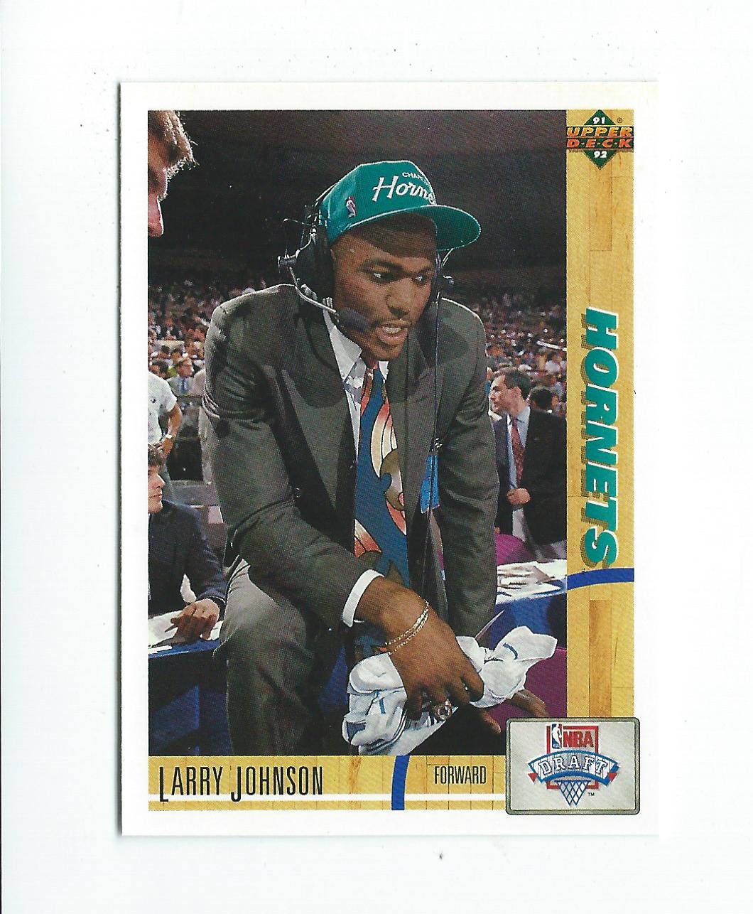 1991-92 Upper Deck #2 Larry Johnson UER RC/(Career FG Percentage/is .643 not .648)