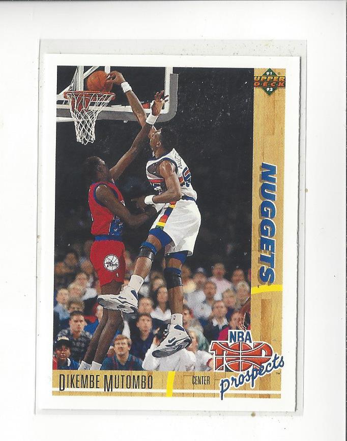 1991-92 Upper Deck #446 Dikembe Mutombo TP