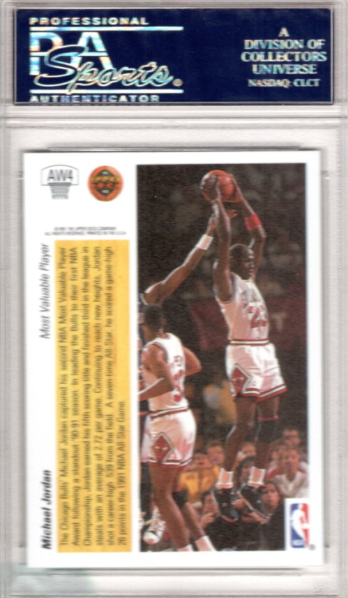 1991-92 Upper Deck Award Winner Holograms #AW4 Michael Jordan/MVP back image