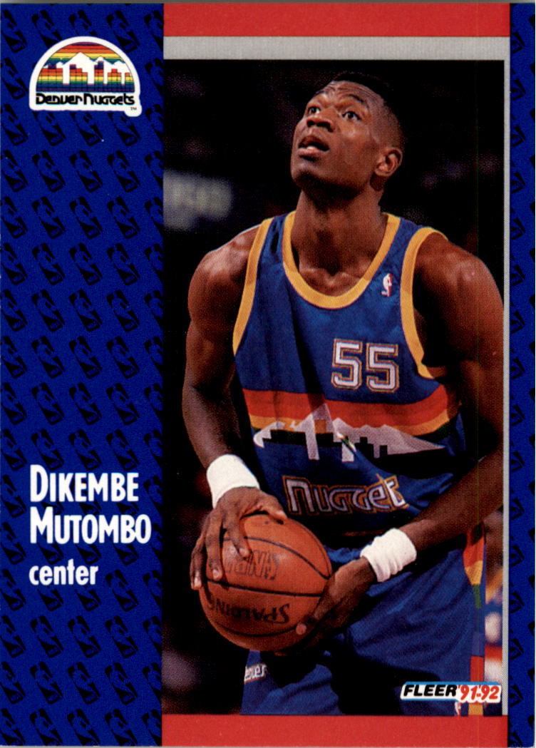 1991-92 Fleer #277B Dikembe Mutombo RC/(Fleer '91-92 on front)