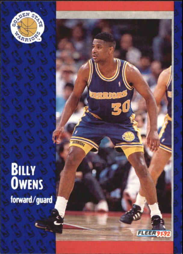 1991-92 Fleer #288 Billy Owens RC