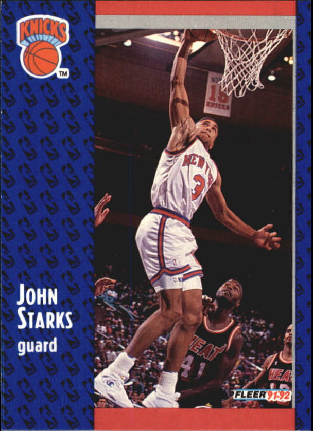 1991-92 Fleer #330 John Starks RC