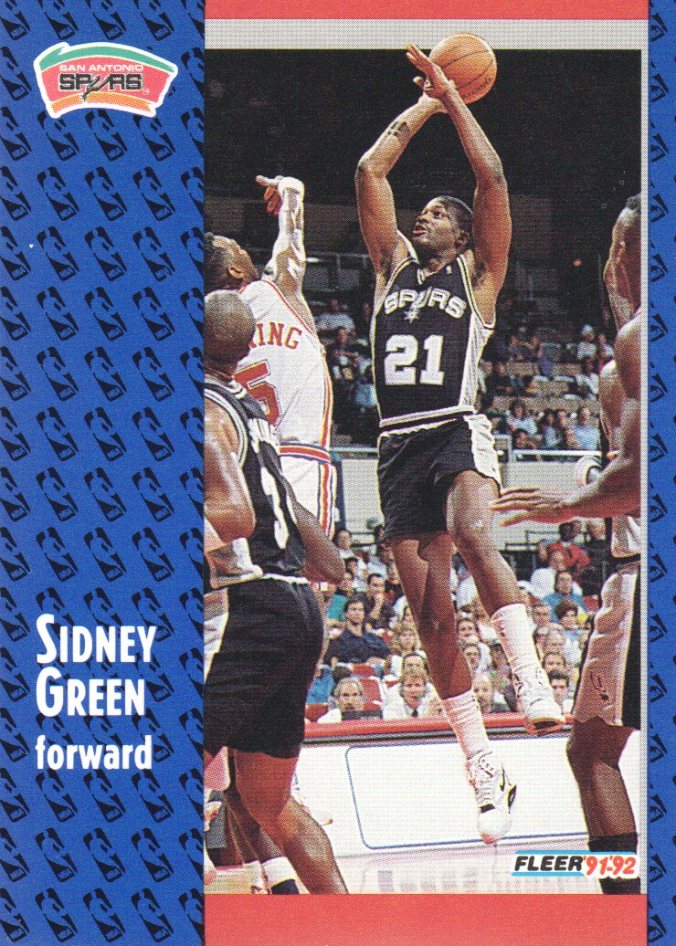 1991-92 Fleer #354 Sidney Green