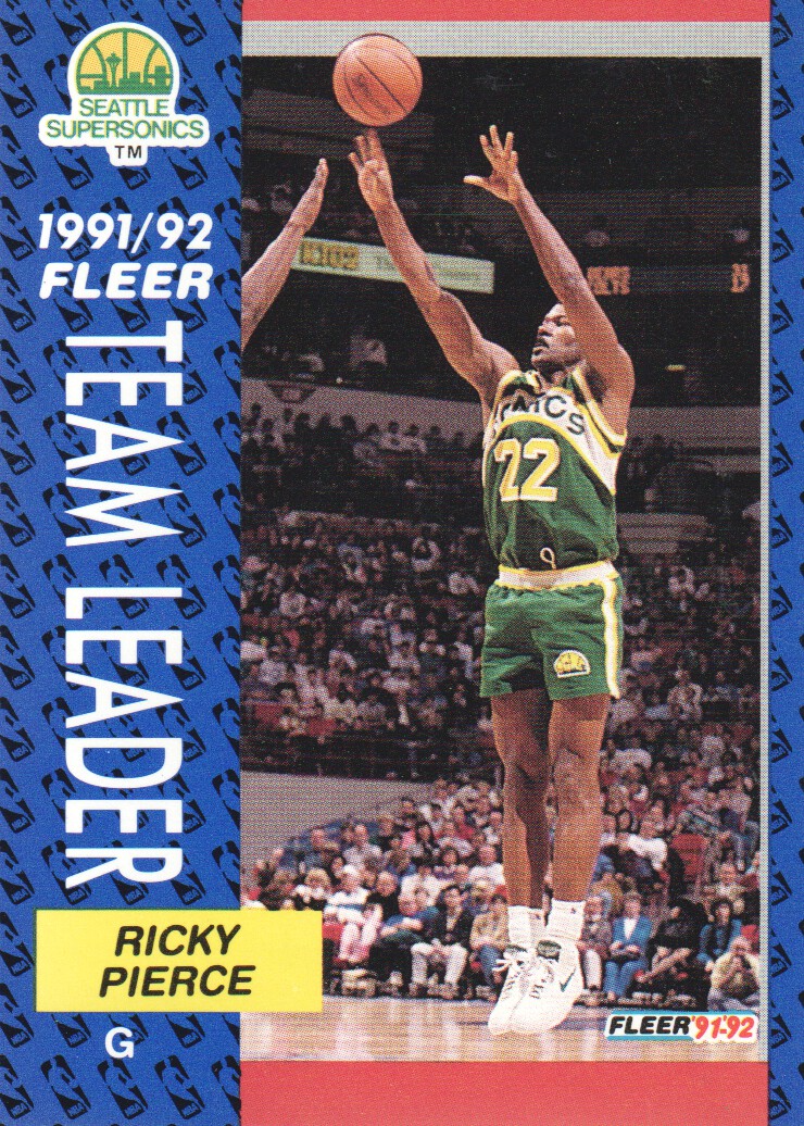 1991-92 Fleer #396 Ricky Pierce TL