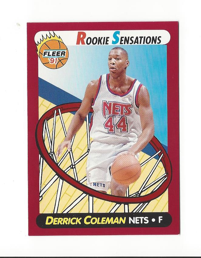 1991-92 Fleer Rookie Sensations #3 Derrick Coleman