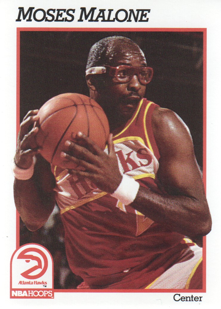 1991-92 Hoops #2 Moses Malone UER/(119 rebounds 1982-83, should be 1194)
