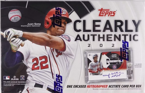 2022 Topps CLEARLY AUTHENTIC Baseball HOBBY Box