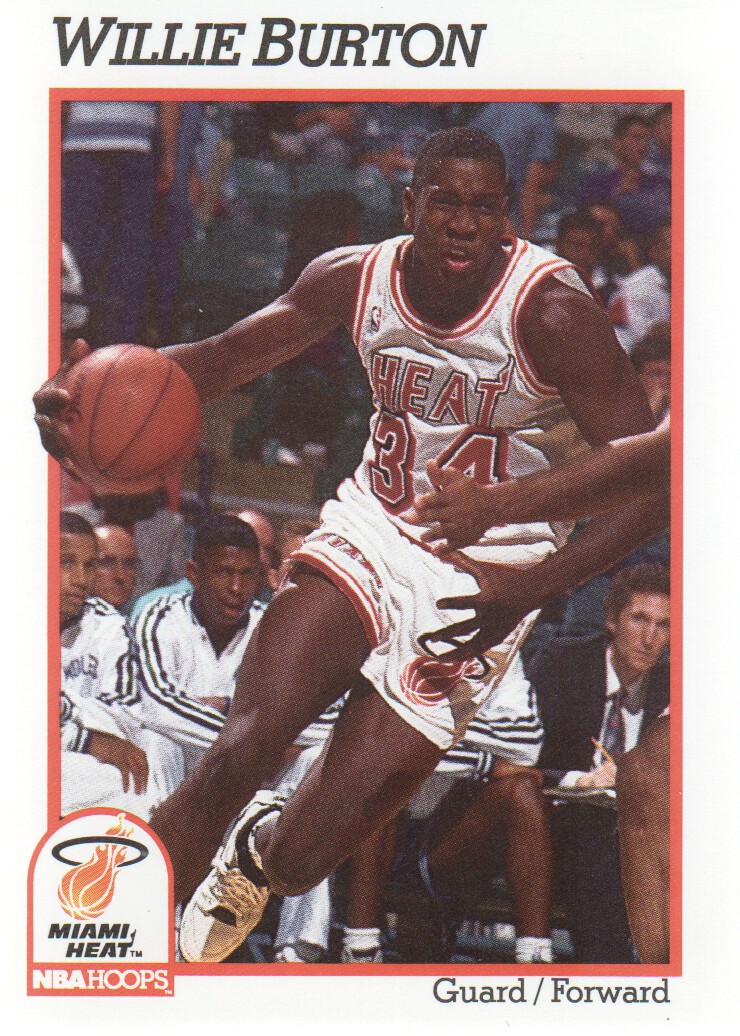 1991-92 Hoops #107 Willie Burton