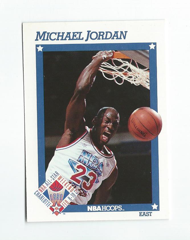1991-92 Hoops #253 Michael Jordan AS - NM-MT