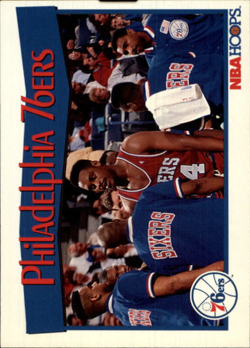 1991-92 Hoops #293 Philadelphia 76ers TC