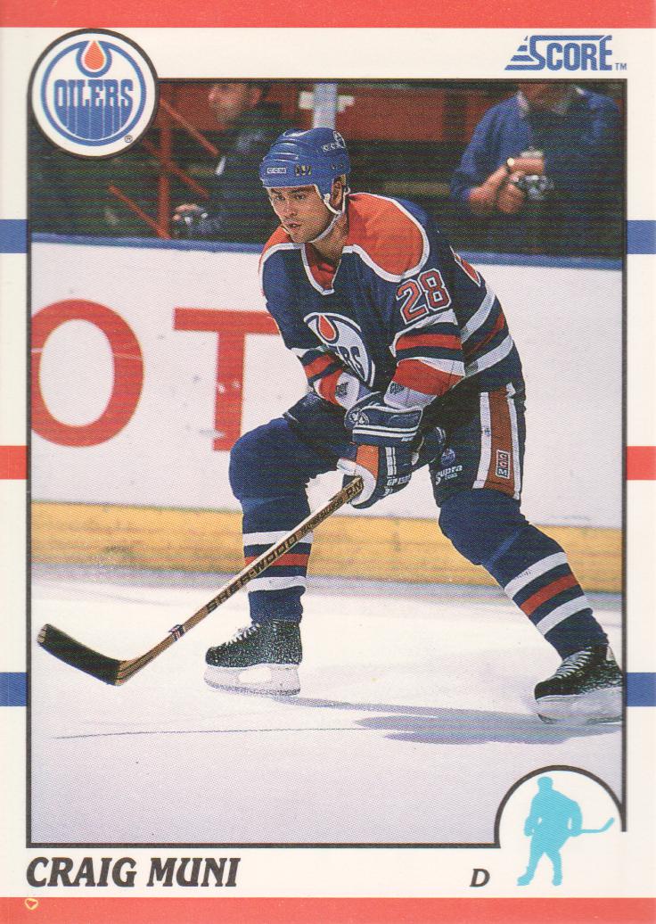1990-91 Score #38B Craig Muni COR Back Player Image