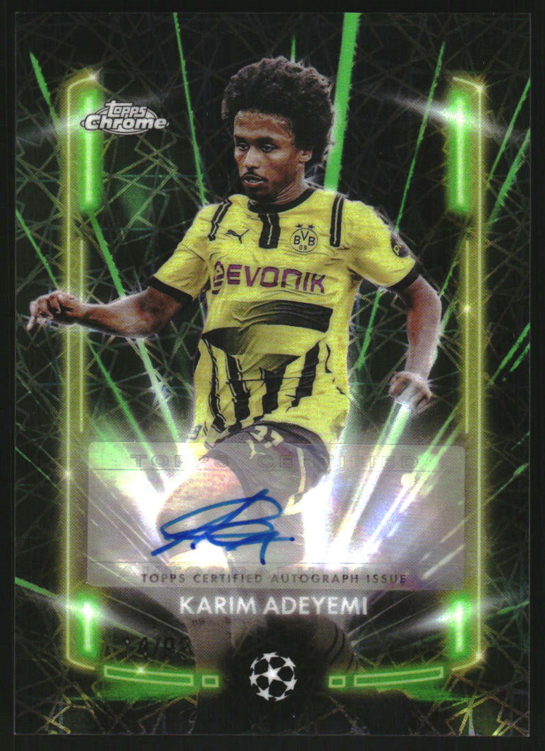 2021 Topps Inception UEFA Club Competitions First XI Green Pedri
