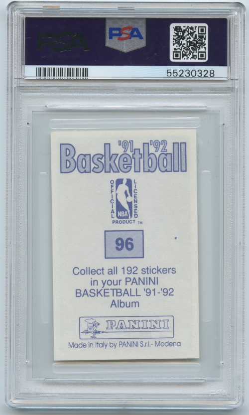 1991-92 Panini Stickers #96 Michael Jordan AS - PSA 9 MINT: See
