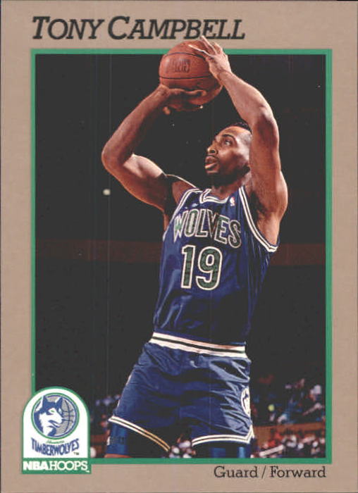 1992 Hoops 100 Superstars #57 Tony Campbell - NM-MT