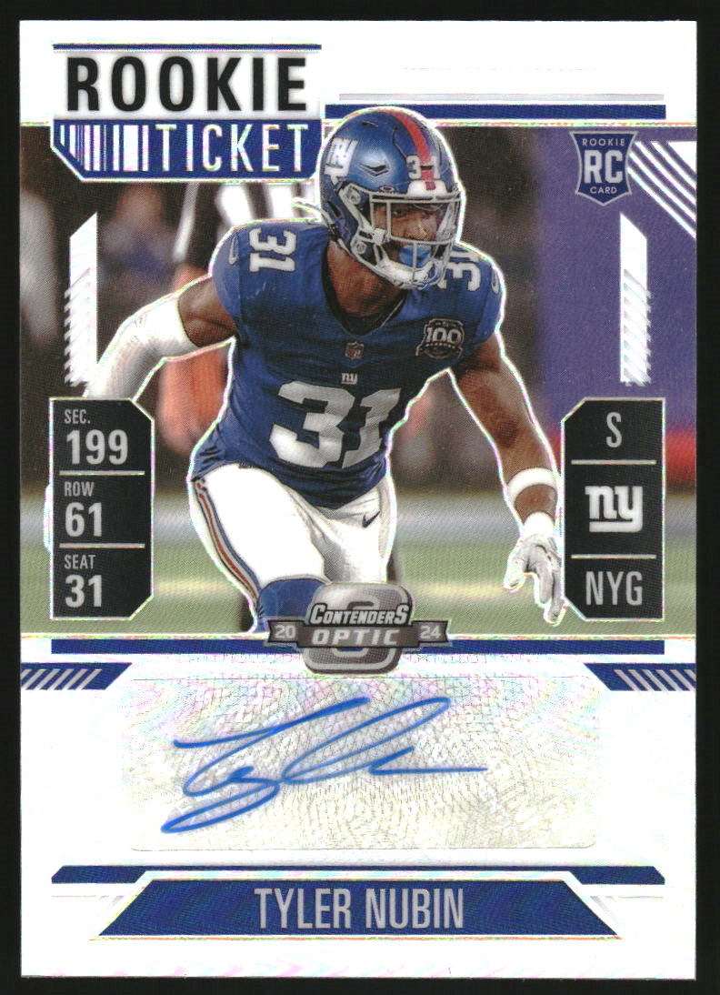 2024 Panini Contenders Optic #152 Tyler Nubin RC Auto on Fanatics