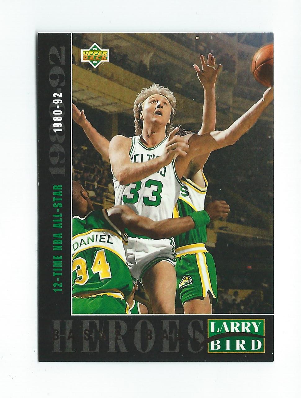 1992-93 Upper Deck Larry Bird Heroes #21 Larry Bird/1980-92 12-Time All-Star