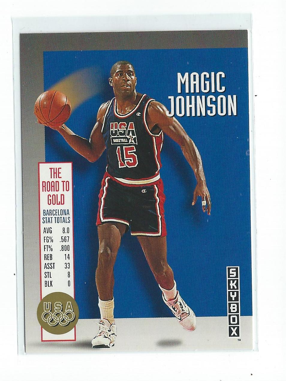 1992-93 SkyBox Olympic Team #USA12 Magic Johnson