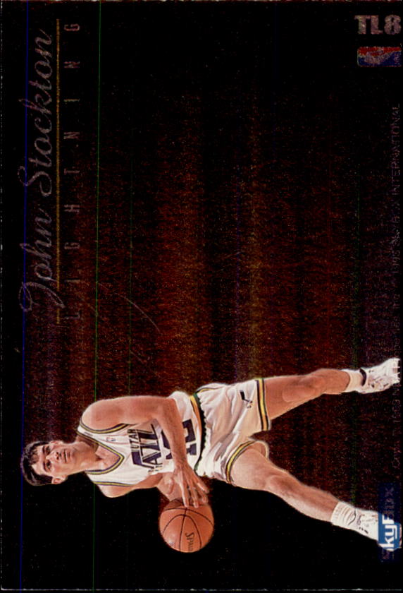1992-93 SkyBox Thunder and Lightning #TL8 Karl Malone/John Stockton back image