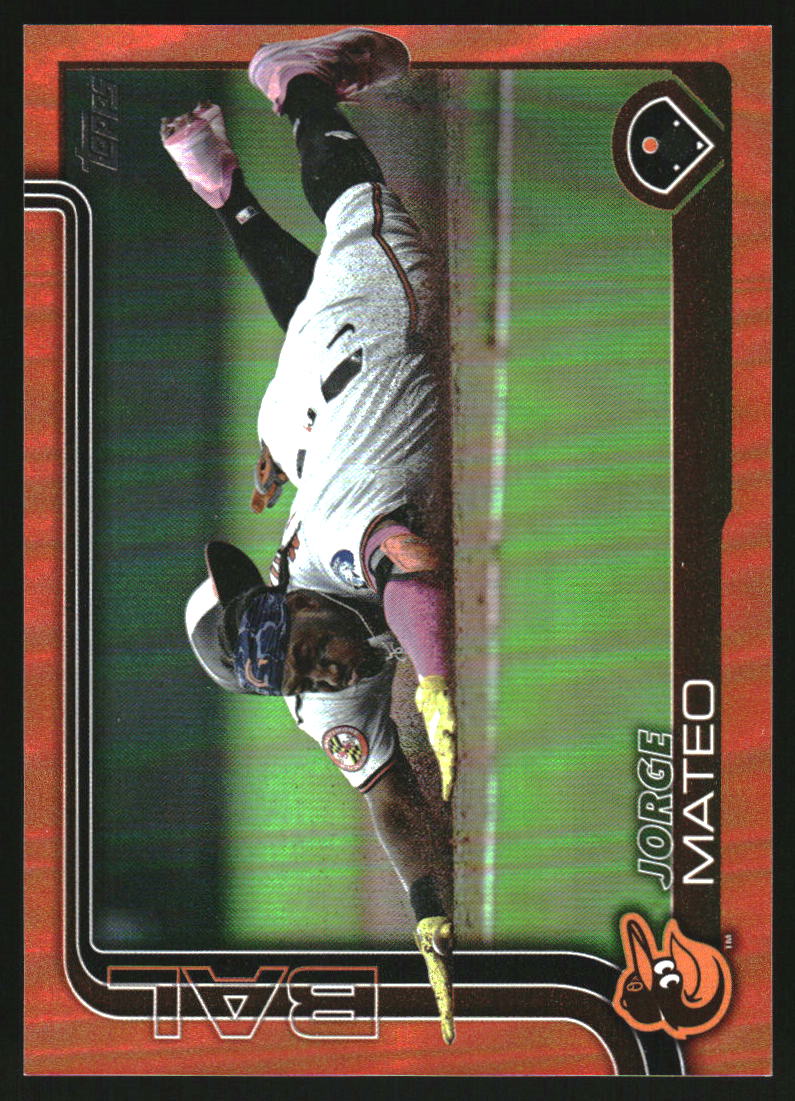 2025 Topps Orange Rainbow Foil #484 Jorge Mateo /25