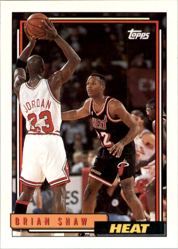 1993-1994 Brian Shaw GAME USED Miami Heat Champion Warm up 