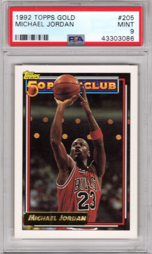 1992-93 Topps Gold #205 Michael Jordan 50P