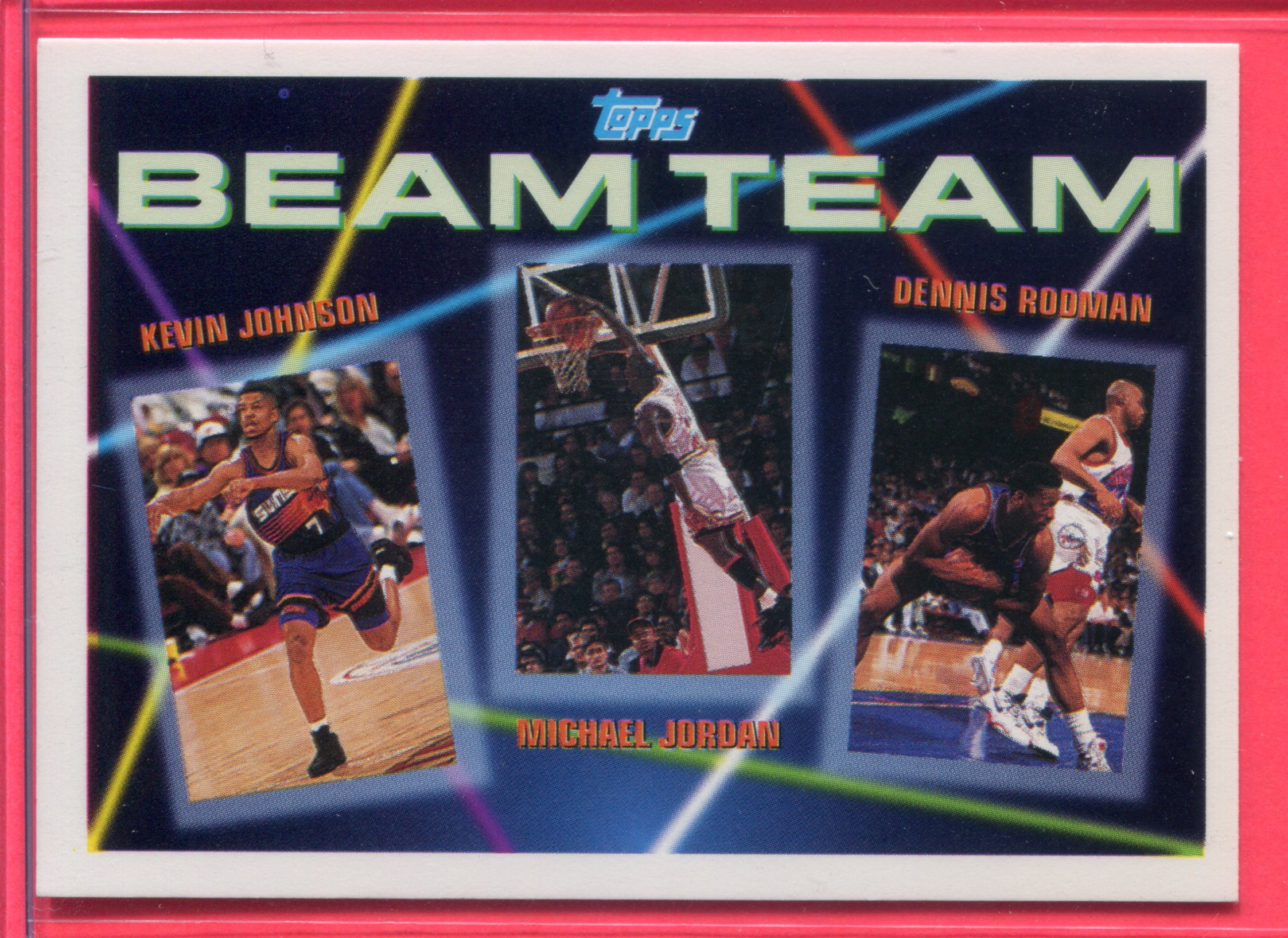 1992-93 Topps Beam Team #3 Kevin Johnson/Michael Jordan/Dennis Rodman