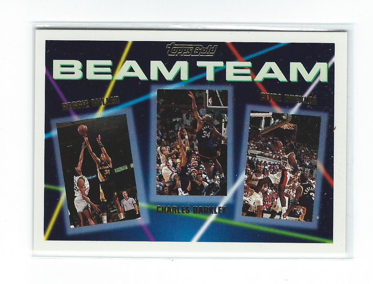 1992-93 Topps Beam Team Gold #1 Reggie Miller/Charles Barkley/Clyde Drexler